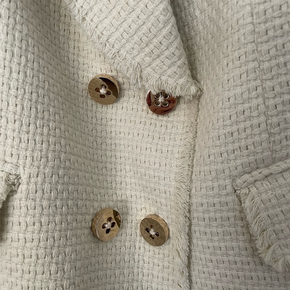 Gretchen Scott Cream Woven Blazer - Picture 3 of 10